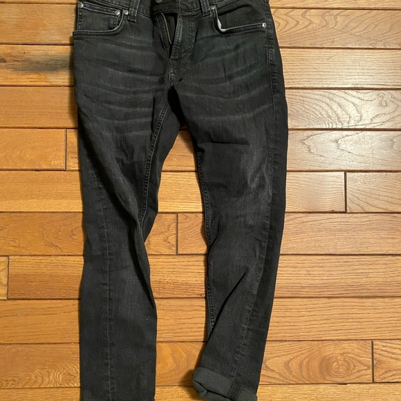 Nudie Tight Terry Jeans Washed black - Picture 2 of 5